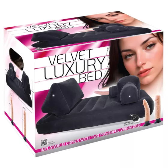 You2Toys Velvet Luxury - sexuální stroj, vestavěná postel (černá)