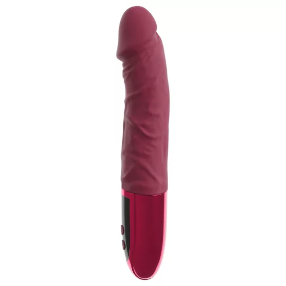 Beau Coeur Varelo - realistický silikonový vibrátor na baterii (červený)