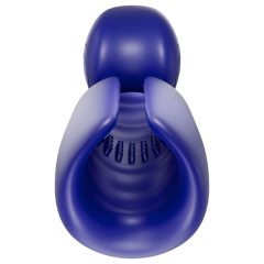   SVibe EVO - vodotěsný akumulátorový masturbátor (modrý)