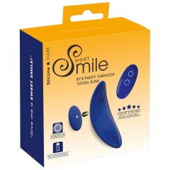   Smile - extra tenký, dálkově ovládaný vibrační kalhotky (modrá)