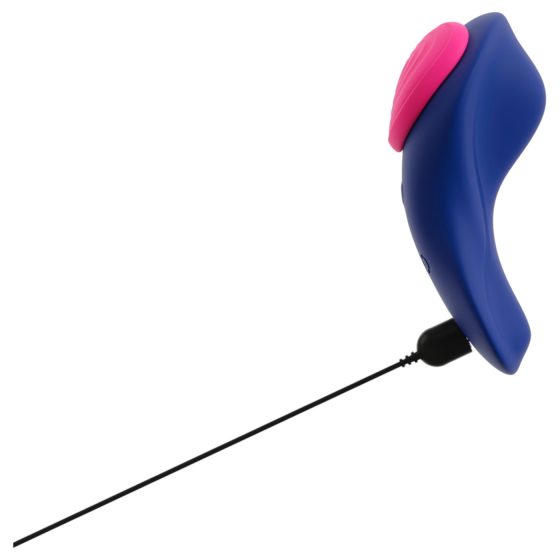 Smile - vibrátor do kalhotek na dálkové ovládání - modrá