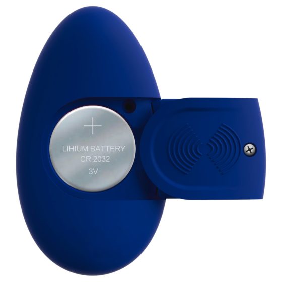 Smile - vibrátor do kalhotek na dálkové ovládání - modrá