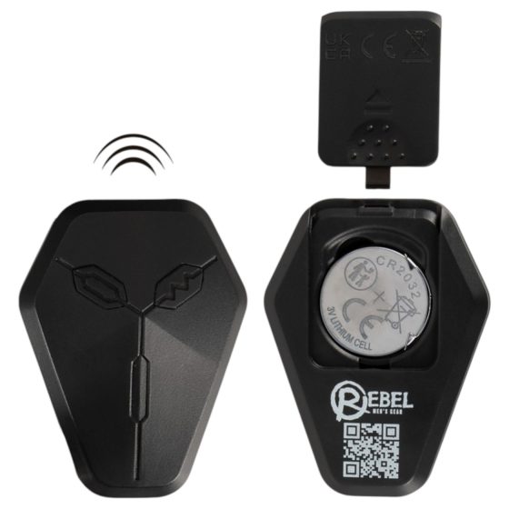 Rebel - vibrační stimulátor prostaty s pohyblivým pohonem - černý