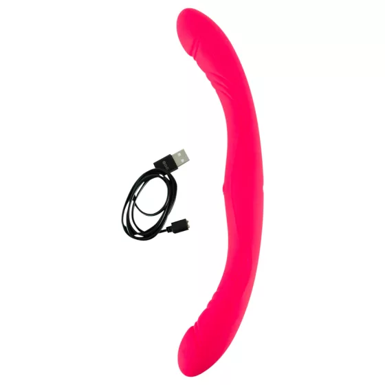Couples Choice - dvojitý vibrátor pro páry - růžový