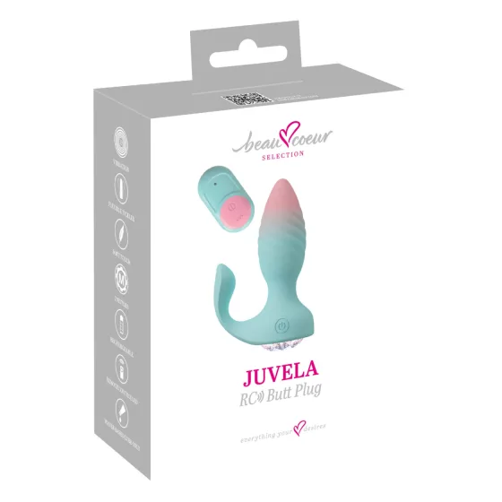 Beau Coeur Juvela - anální vibrátor plug - tyrkysový