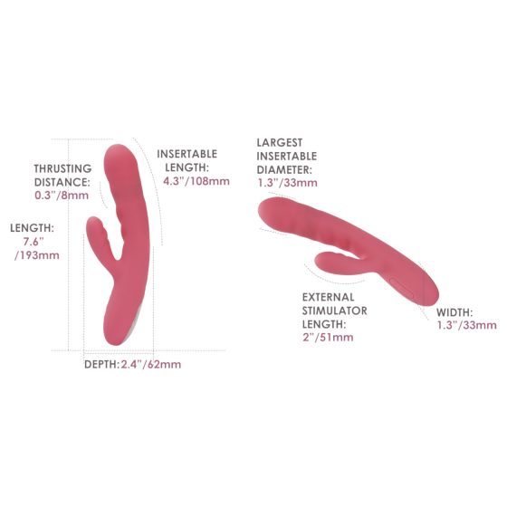 Svakom Avery - nabíjecí vibrátor s ramenem na klitoris - růžová