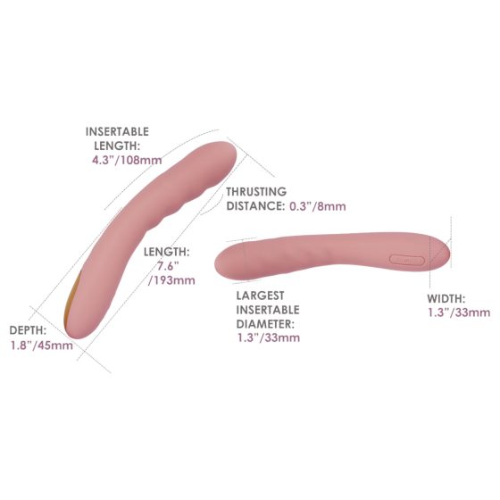 Svakom Ava Neo - chytrý přírazový vibrátor - růžový