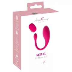   Beau Coeur Koral - nositelné vibrační vajíčko s dálkovým ovládáním (růžové)