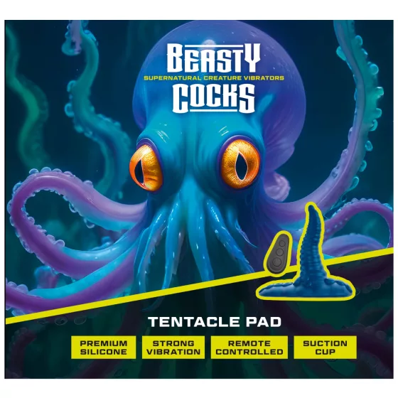 Beasty Cocks - vibrátor na G-bod - polipkar - modrá