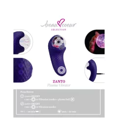   Beau Coeur Zanto - vibrátor s plazmovou technologií - modrý