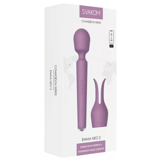 Svakom Emma Neo 2 - masážní vibrátor ovládaný aplikací (fialový)