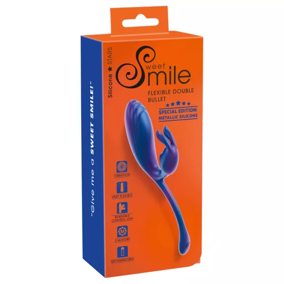 Smile - vibrátor na G-bod a klitoris - modrý