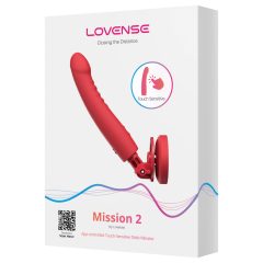   Lovense Mission 2 - chytrý vibrátor s přísavkou (červený)