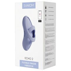 Svakom Echo 2 - chytrý prstový vibrátor (fialový)