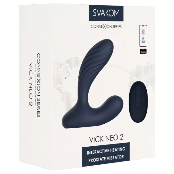 Svakom Vick Neo 2 - Anální vibrátor ovládaný aplikací (modrý)