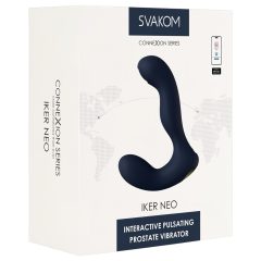   Svakom Iker Neo - interaktivní, pulzující anální vibrátor (modrý)