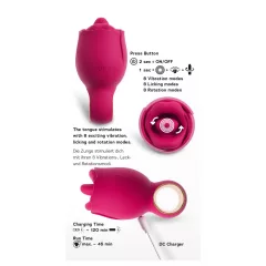   You2Toys Oral Fun - jazýčkový vibrátor na klitoris (růžový)