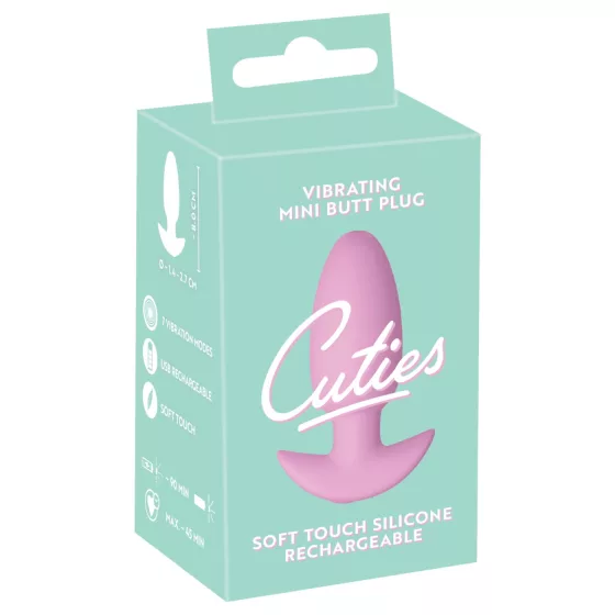 Cuties Mini - vibrační anální kolík - růžový