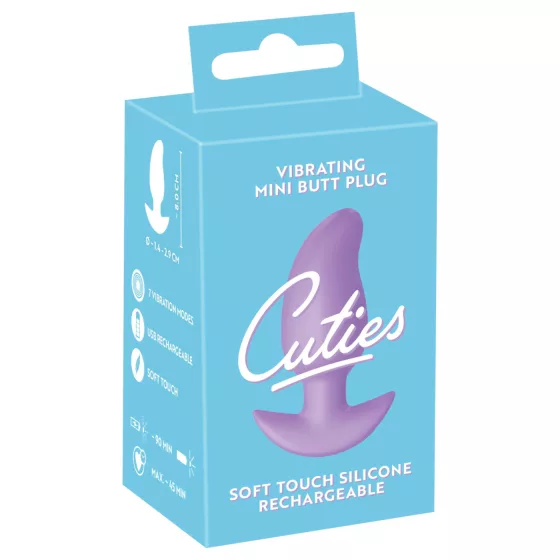 Cuties Mini - vibrační anální kolík - fialový