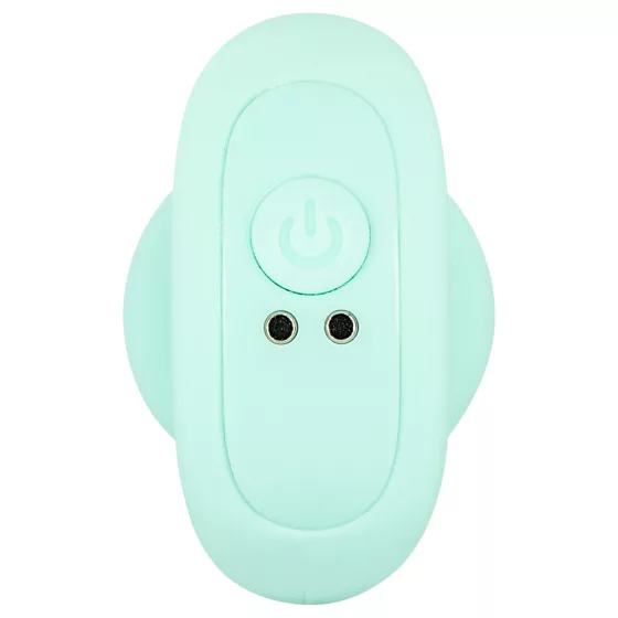 Cuties Mini - anální kolík s kuličkami - vibrace - zelený