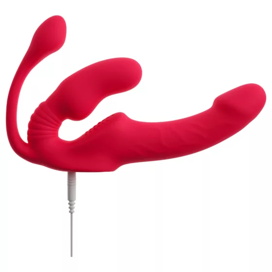 You2Toys Strapless - připínací 3ramenný vibrátor (růžový)