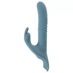   You2Toys - 3dílný připínací králičí přirážecí vibrátor s dálkovým ovládáním (modrý)