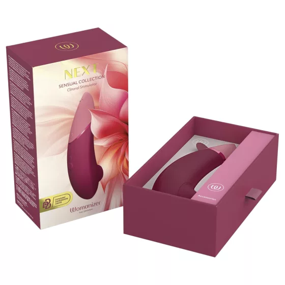 Womanizer Next - stimulátor klitorisu sání - nabíjecí - bordó