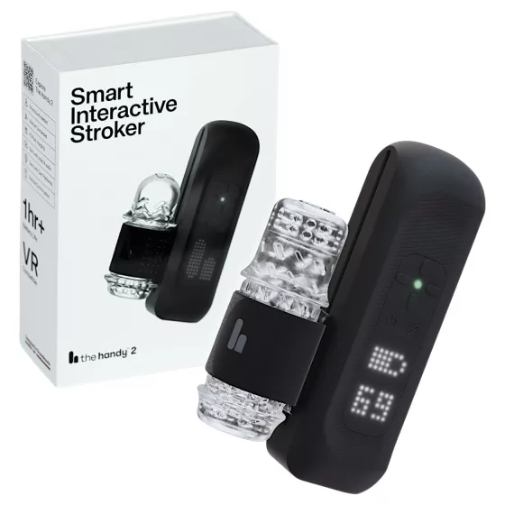 The Handy 2 - Interaktivní mužský masturbátor (černý)
