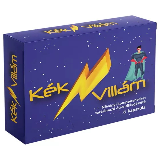 Modrý blesk - kapsle na potenci - 6 ks