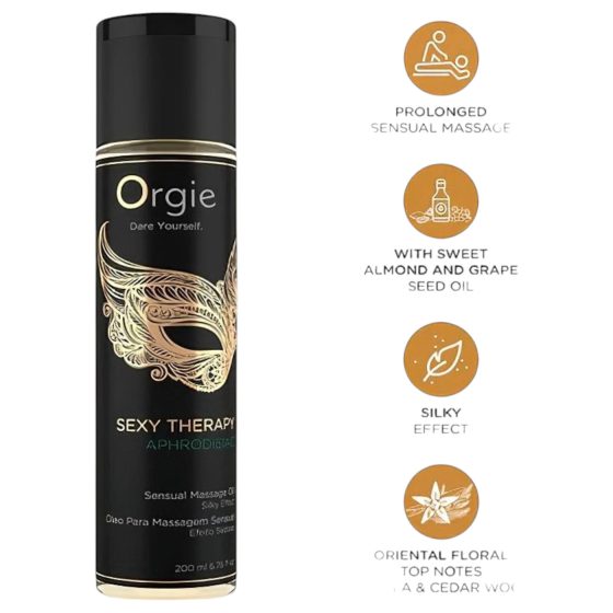 Orgie Aphrodisiac - smyslný masážní olej (200 ml)