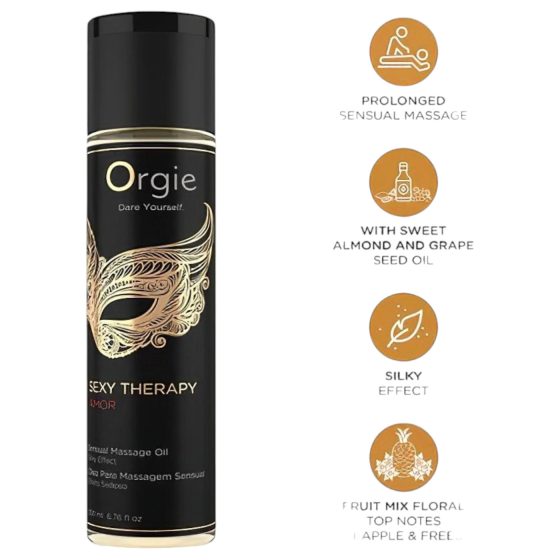 Orgie Amor - smyslný masážní olej (200ml)