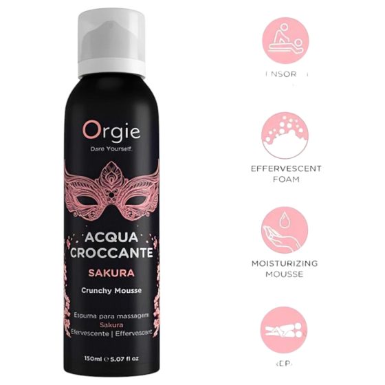 Orgie Acqua Croccante - masážní pěna - třešňový květ (150ml)