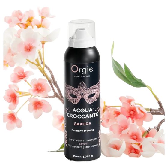 Orgie Acqua Croccante - masážní pěna - třešňový květ (150ml)