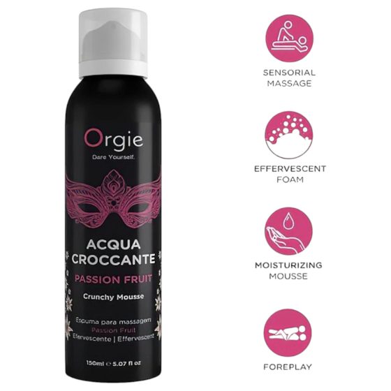 Orgie Acqua Croccante - masážní pěna - marakuja (150 ml)