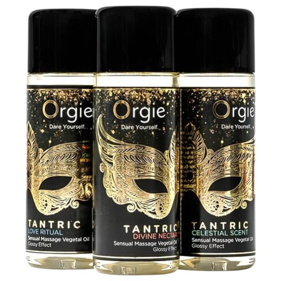 Orgie Tantric - sada smyslných masážních olejů - 3x30 ml