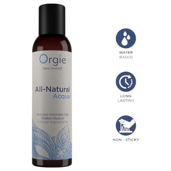 Orgie All Natural - vodní lubrikační gel (150 ml)