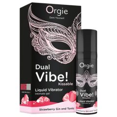   Orgie Dual Vibe - unisex tekutý vibrátor - Jahoda - Gin Tonic (15ml)
