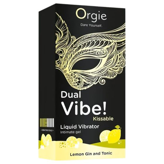 Orgie Dual Vibe - unisex tekutý vibrátor - Gin Tonic (15 ml)