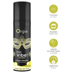   Orgie Dual Vibe - unisex tekutý vibrátor - Gin Tonic (15 ml)