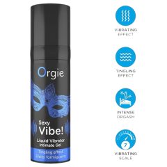 Orgie Bunny - vibrační sada kroužků na penis (černá)
