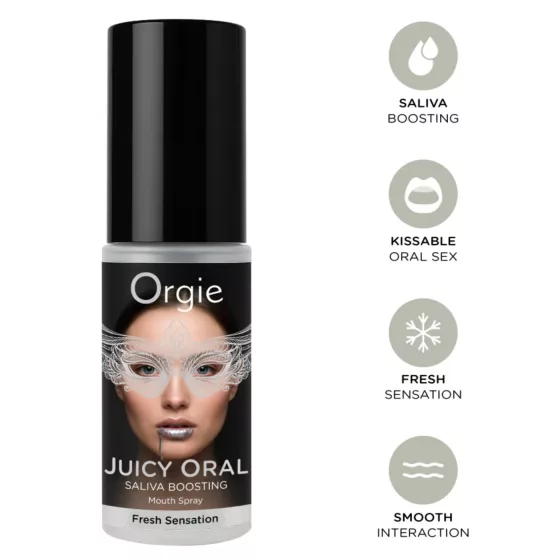 Orgie Juicy Oral - sprej pro zvýšení zážitku z líbání a orálního sexu (15 ml)