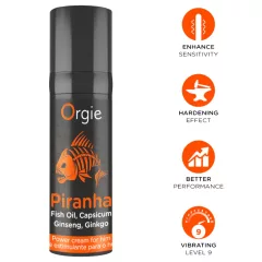   Orgie Piranha Power Cream - Stimulační krém pro muže (15 ml)