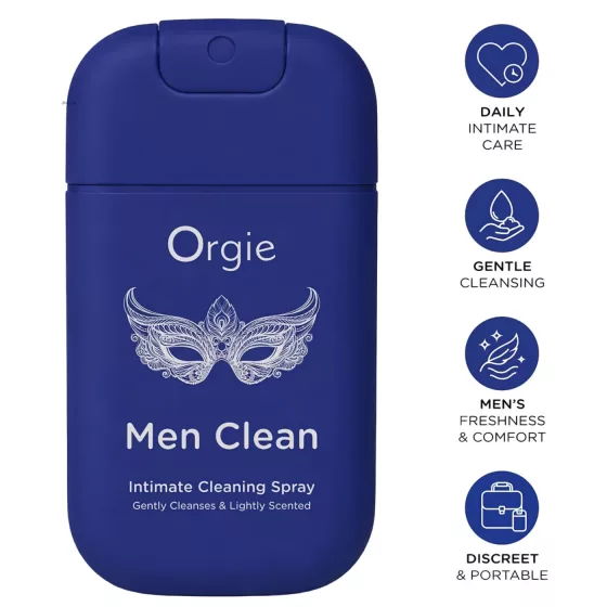 Orgie Men Clean - intimní čisticí a osvěžující sprej pro muže (30 ml)