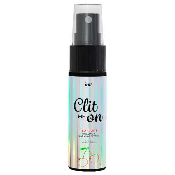 intt Clit Me On - tekutý vibrační sprej na klitoris - červené ovoce (12 ml)