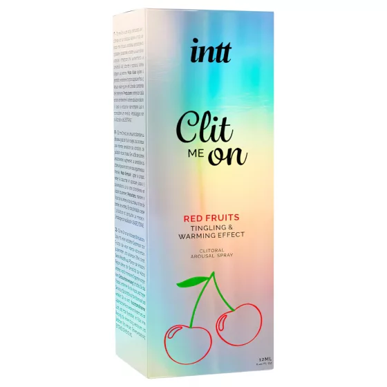 intt Clit Me On - tekutý vibrační sprej na klitoris - červené ovoce (12 ml)