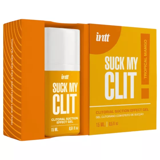 Intt Suck My Clit - stimulační gel na klitoris pro ženy - mango (15 ml)