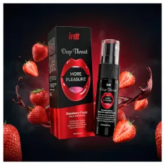 intt Deep Throat - sprej na hluboké hrdlo - jahoda (12 ml)