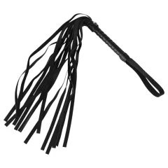   Baseks - sada na bondage s bičíkem a svorkami na bradavky (černá)