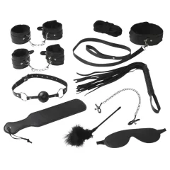   Baseks - měkká sada pro začátečníky na bondage (černá) - 10 ks