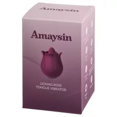   Amaysin - jazýčkový růžový vibrátor na klitoris (fialový)